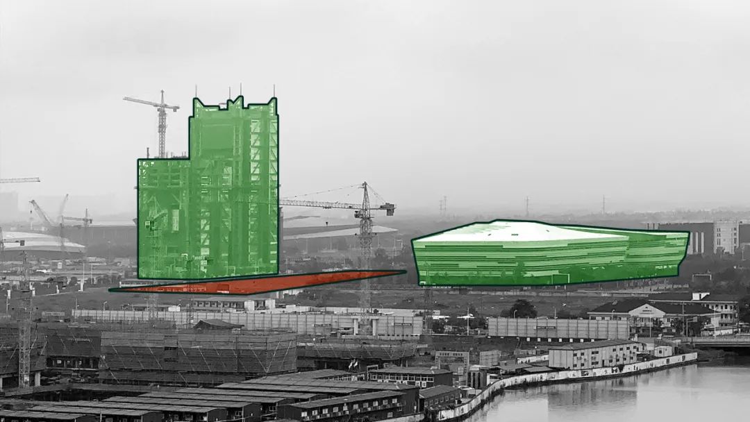 BIM建筑|兰花阁 ：‘城市山谷’中的滨河商街 / UUA