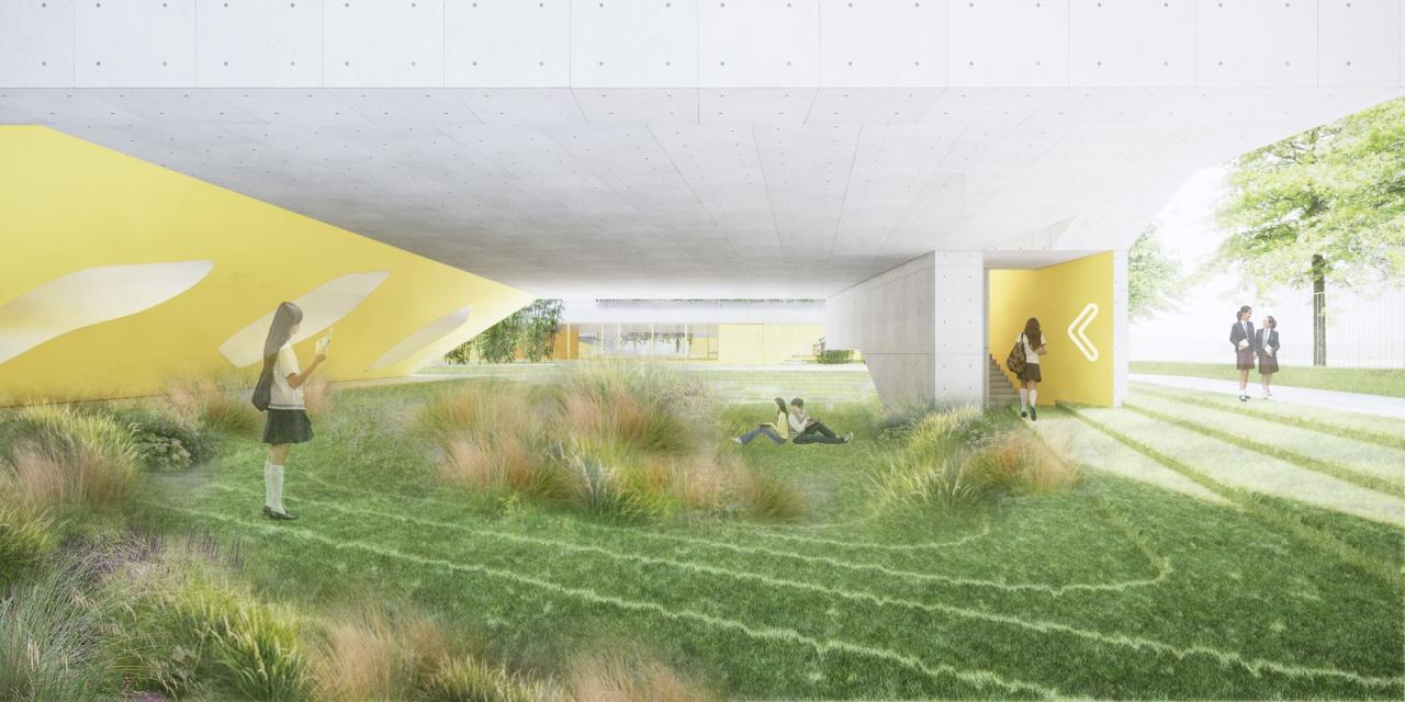 BIM建筑|天府新区海洋路中学 / MAT 超级建筑事务所