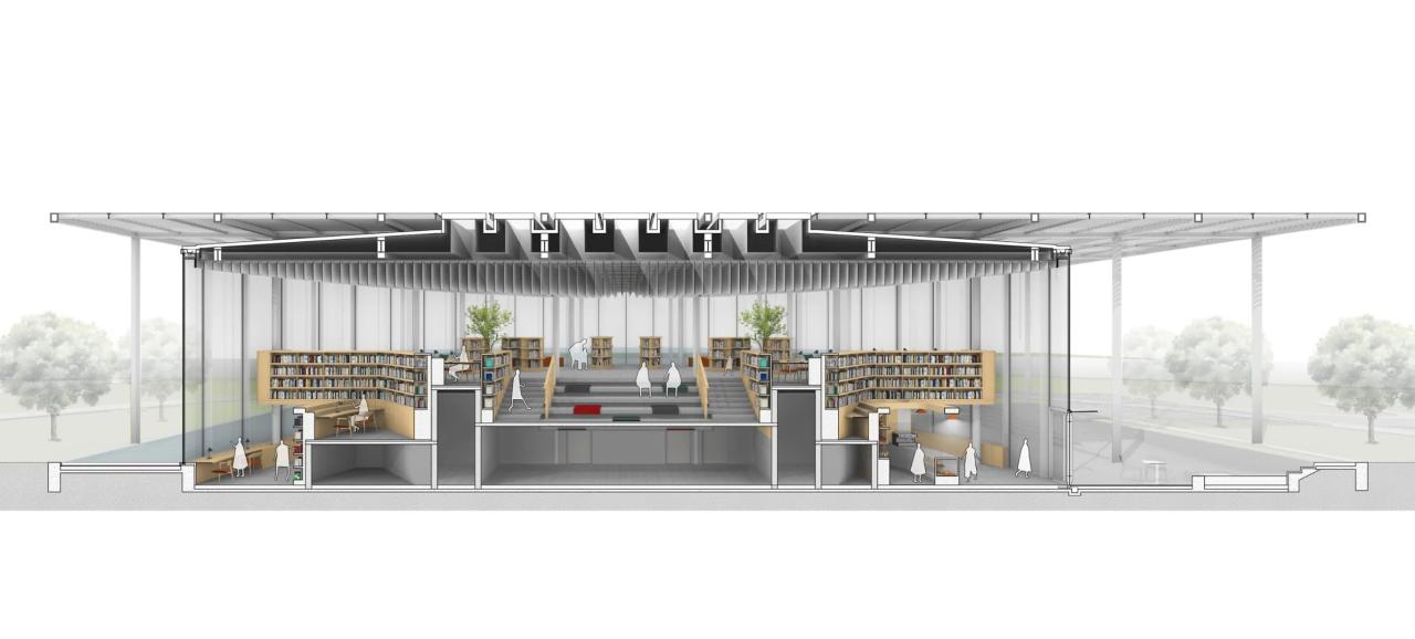 BIM建筑|云幔书屋 ：内外无界的极致透明 / UUA