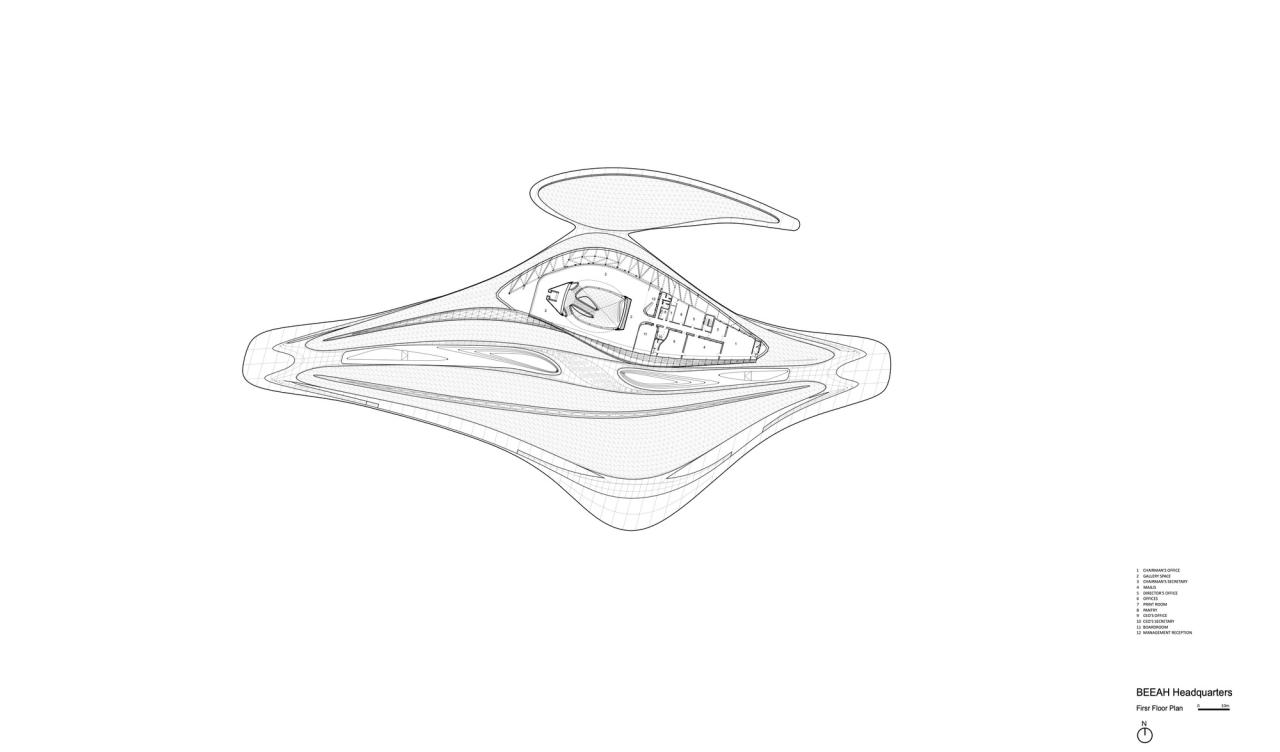 BIM建筑|漠中‘沙丘’，BEEAH 总部大楼 / 扎哈·哈迪德事务所