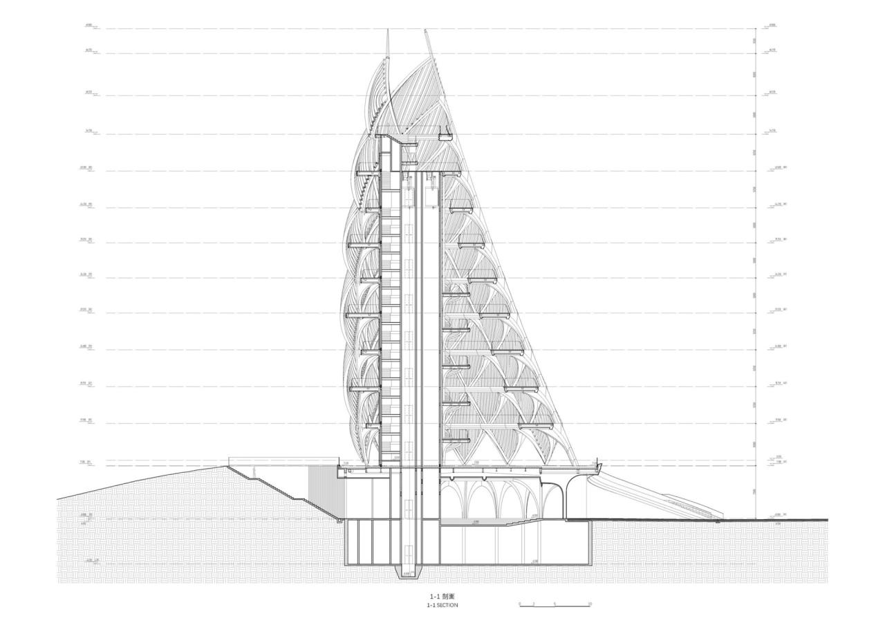 BIM建筑|成都熊猫基地熊猫塔，机械‘竹笋’ / UDG.零号工作室