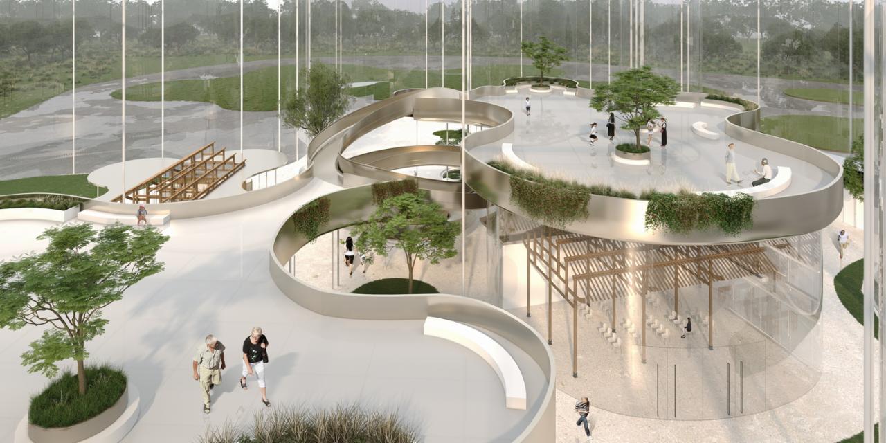 BIM建筑|婺川复园——遵义市务川县文化中心设计方案 / 外行建筑