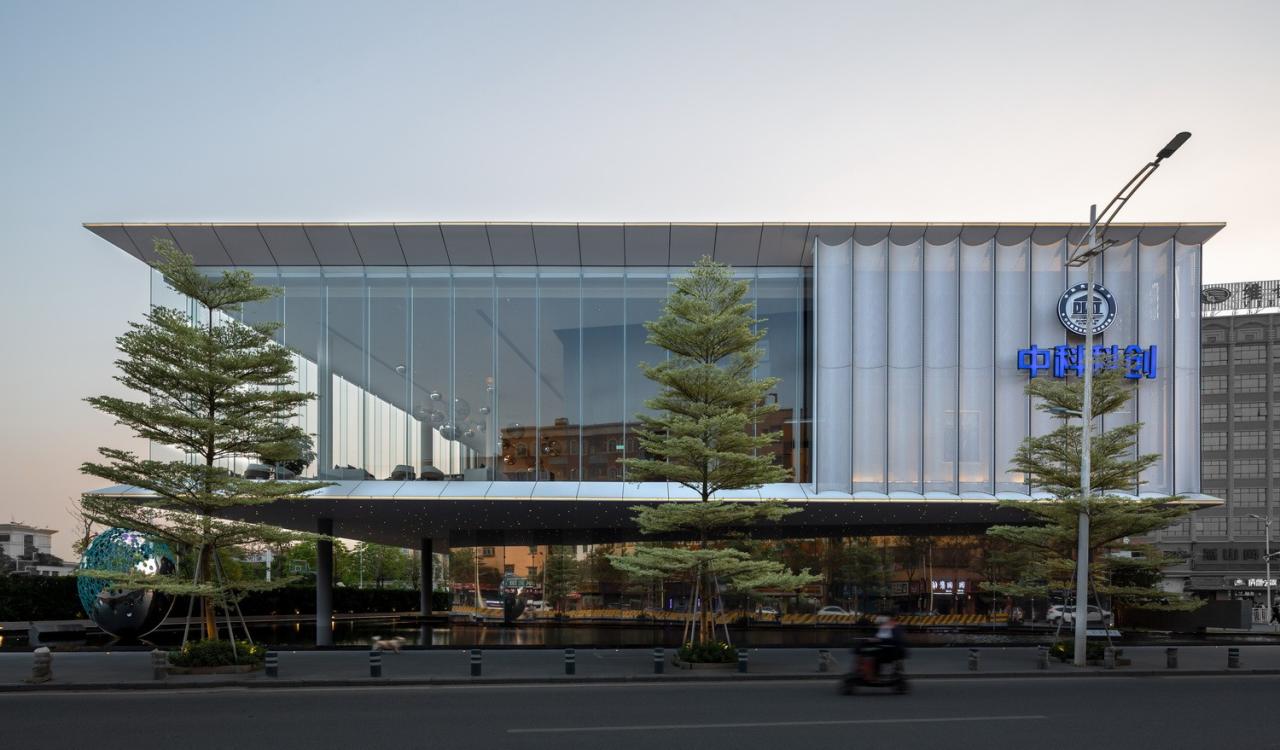 BIM建筑|东莞中科先进产业振兴展示馆 / 柏涛建筑