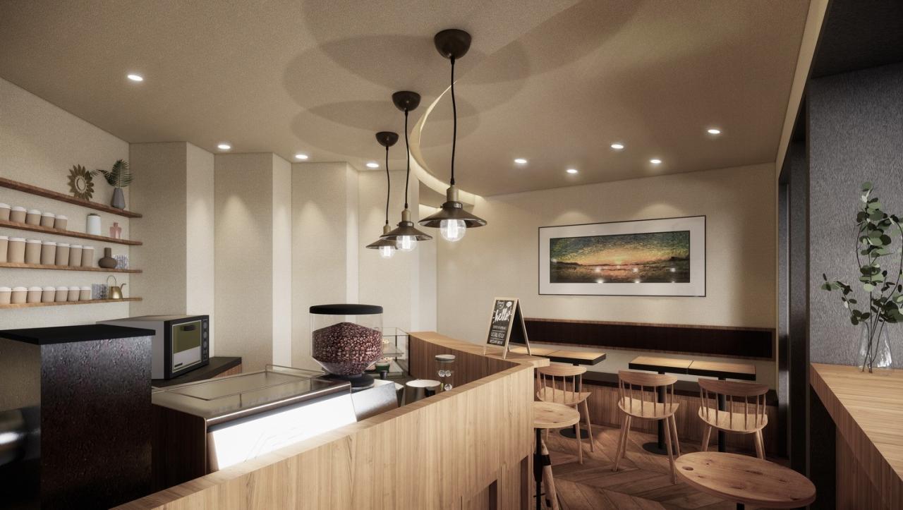 BIM建筑|为城市角落留一盏灯 闲来咖啡 / 素造建筑