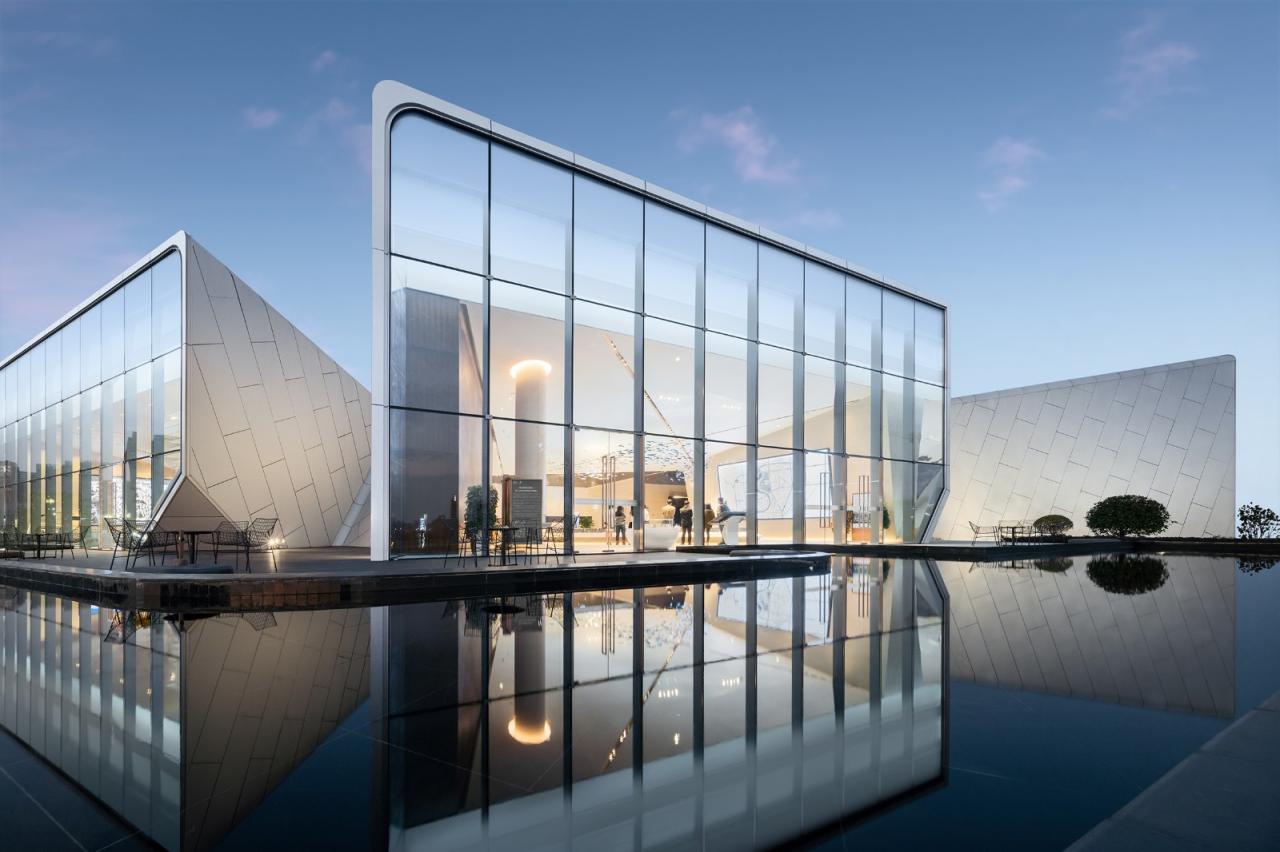 BIM建筑|赣州锦润 ▪ 滨江云宸展示中心 / 成执设计