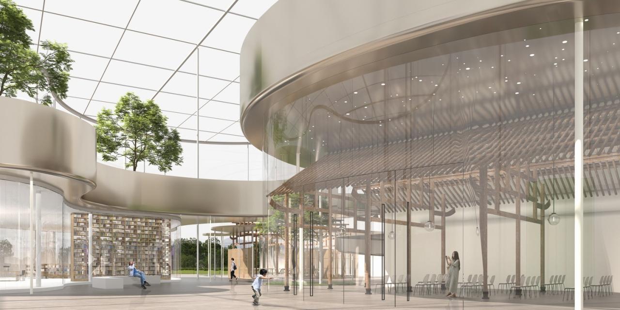 BIM建筑|婺川复园——遵义市务川县文化中心设计方案 / 外行建筑