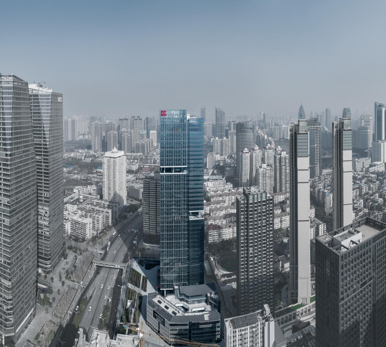 BIM建筑|城市天际线的重塑与街道生活的缝合：武汉中海中心 / 柏涛设计