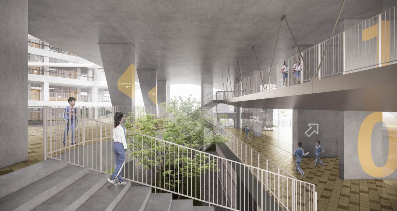 BIM建筑|深圳龙岗下雪村小学 / MAT