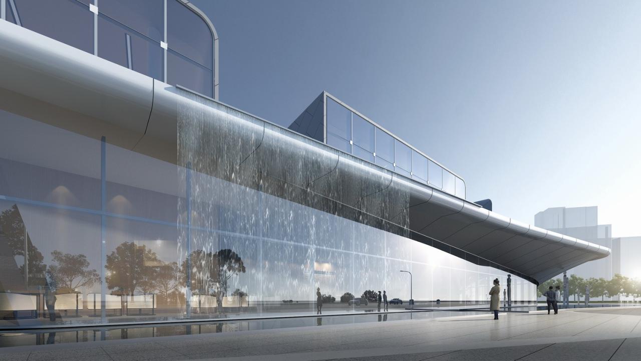 BIM建筑|赣州锦润 ▪ 滨江云宸展示中心 / 成执设计