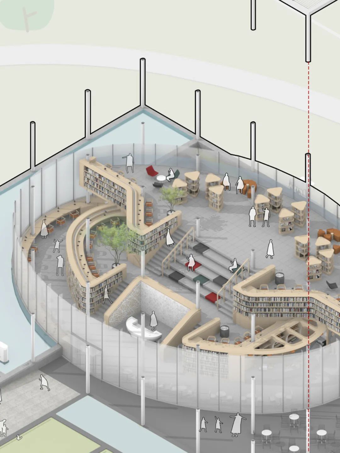 BIM建筑|云幔书屋 ：内外无界的极致透明 / UUA