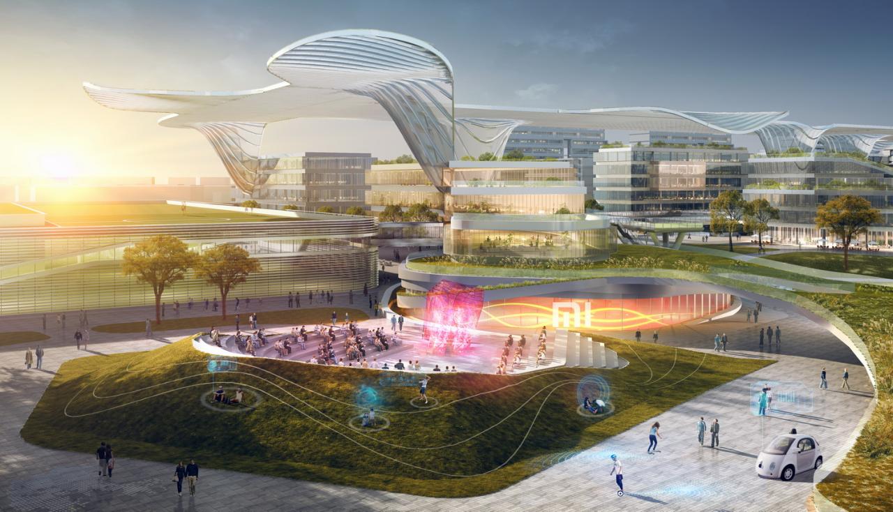 BIM建筑|小米北京新总部概念规划 / FTA