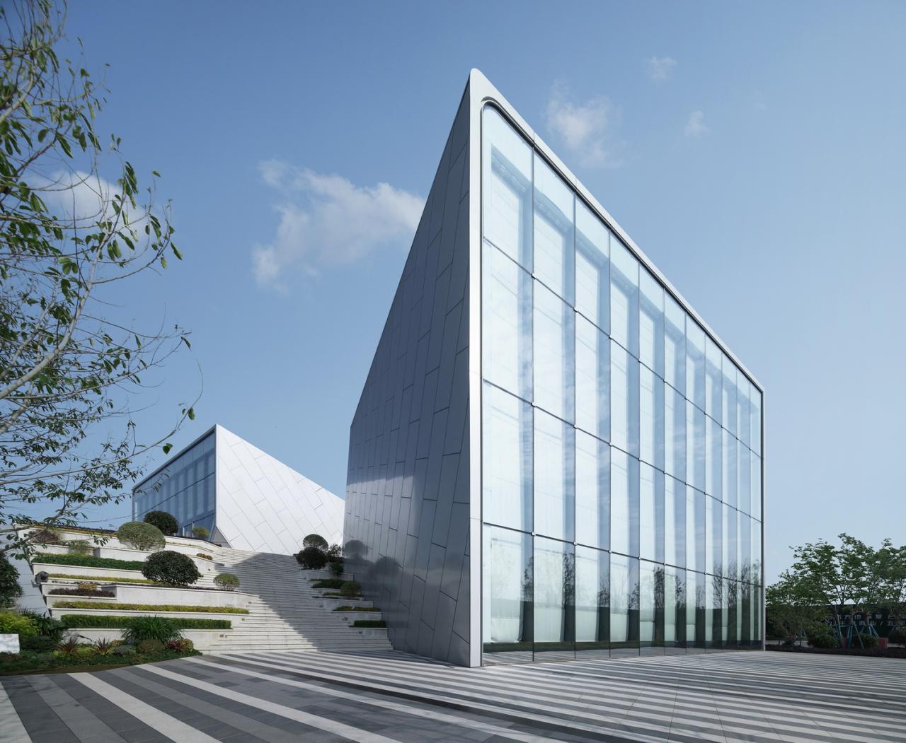 BIM建筑|赣州锦润 ▪ 滨江云宸展示中心 / 成执设计