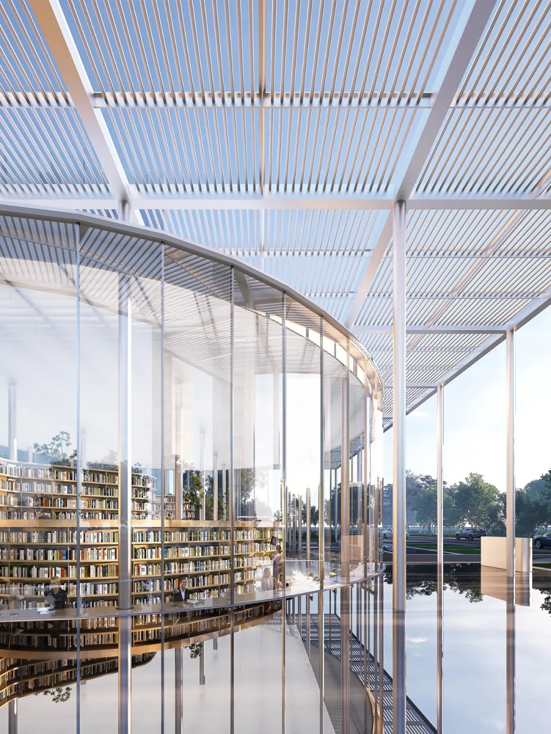 BIM建筑|云幔书屋 ：内外无界的极致透明 / UUA