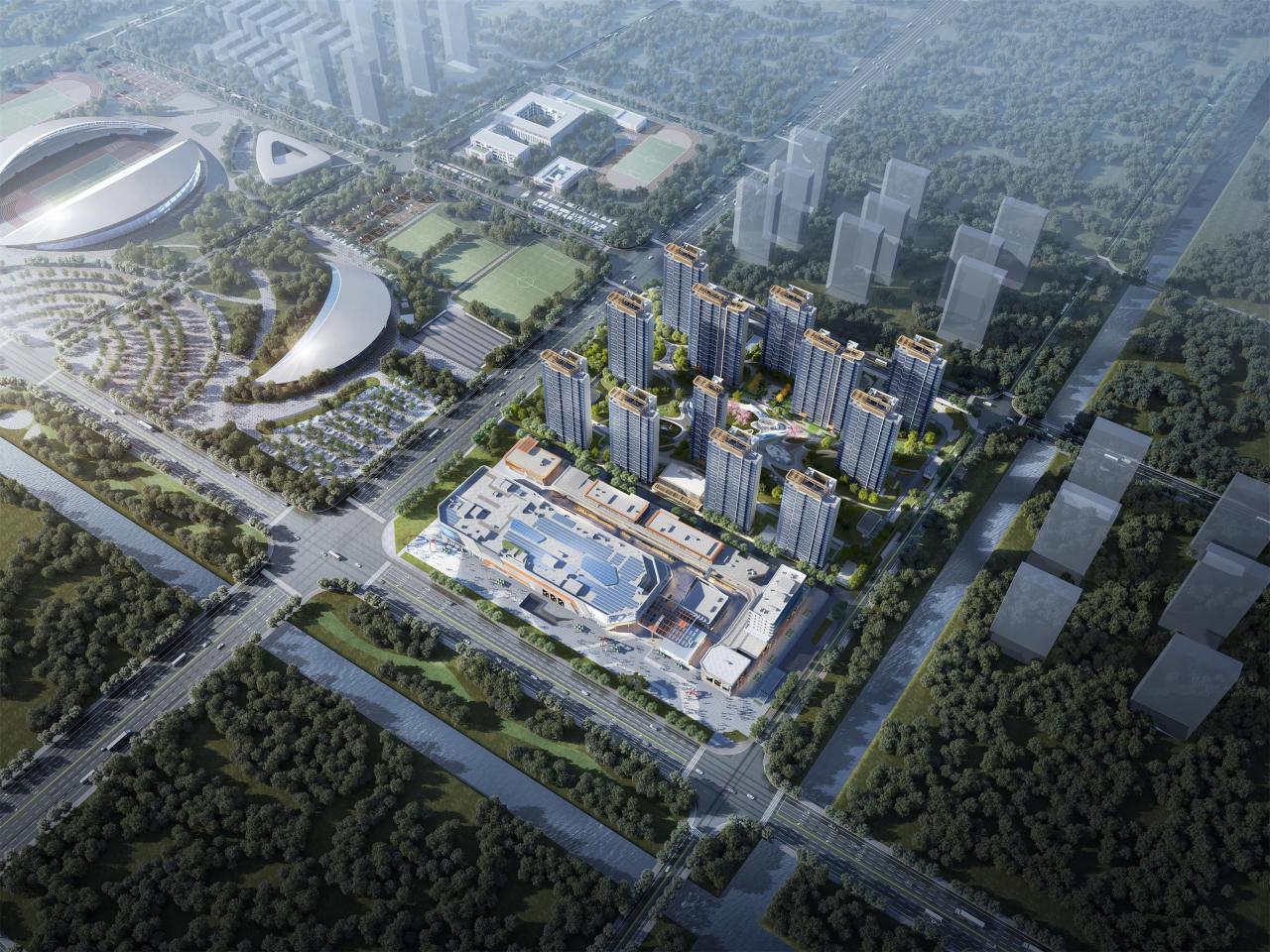 BIM建筑|流动魅力的艺术邂逅 如东金地至尚 ▪ 展示中心 / 成执设计