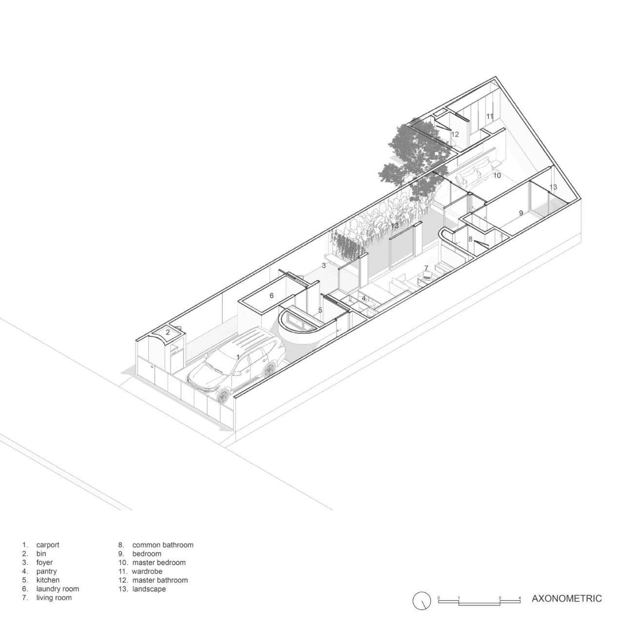 BIM建筑|狭长地形下的独立住宅：YD 住宅 / Isso Architects