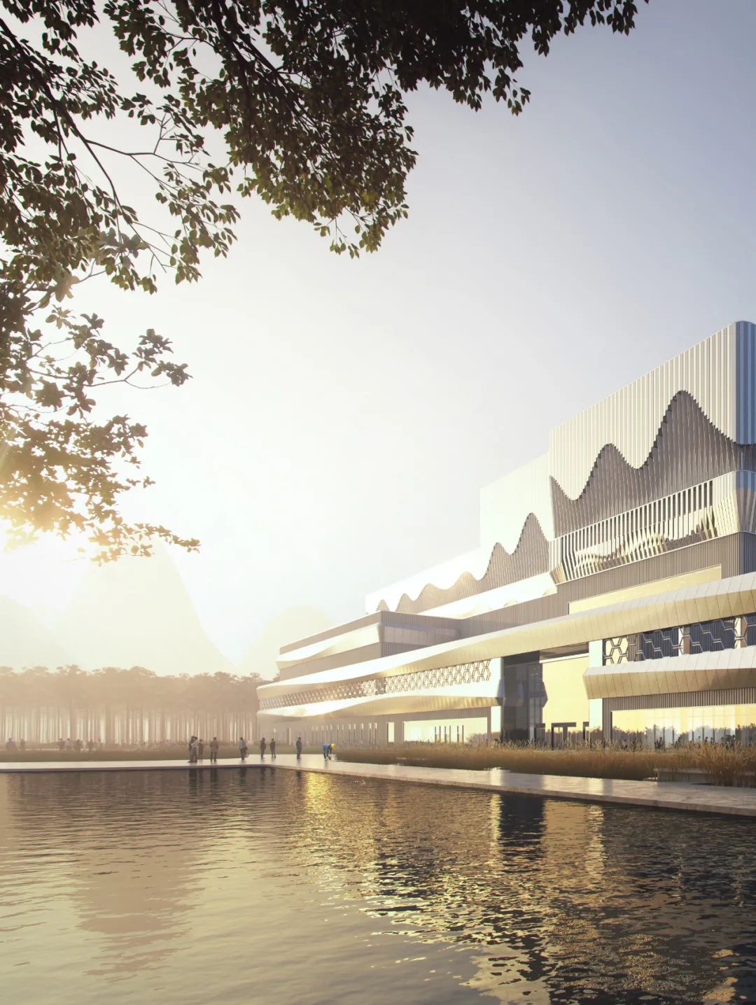 BIM建筑|南宁市双定循环经济产业园生活垃圾焚烧发电厂/ UUA