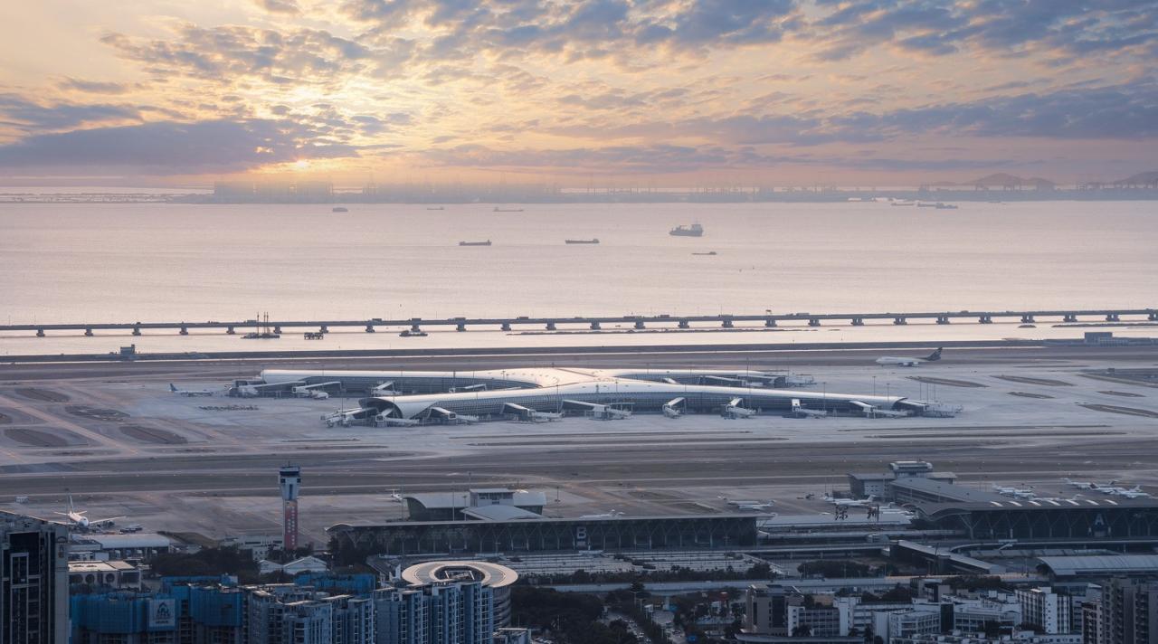 BIM建筑|航空建筑新标杆：深圳宝安国际机场卫星厅 / GDAD、Aedas、兰德隆与布朗