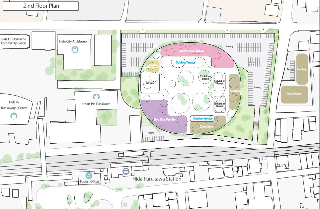 BIM建筑|日本飞驒古川站东区中心设计方案 / 藤本壮介建筑事务所