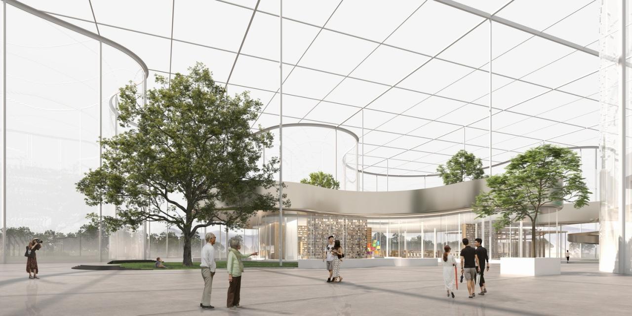 BIM建筑|婺川复园——遵义市务川县文化中心设计方案 / 外行建筑