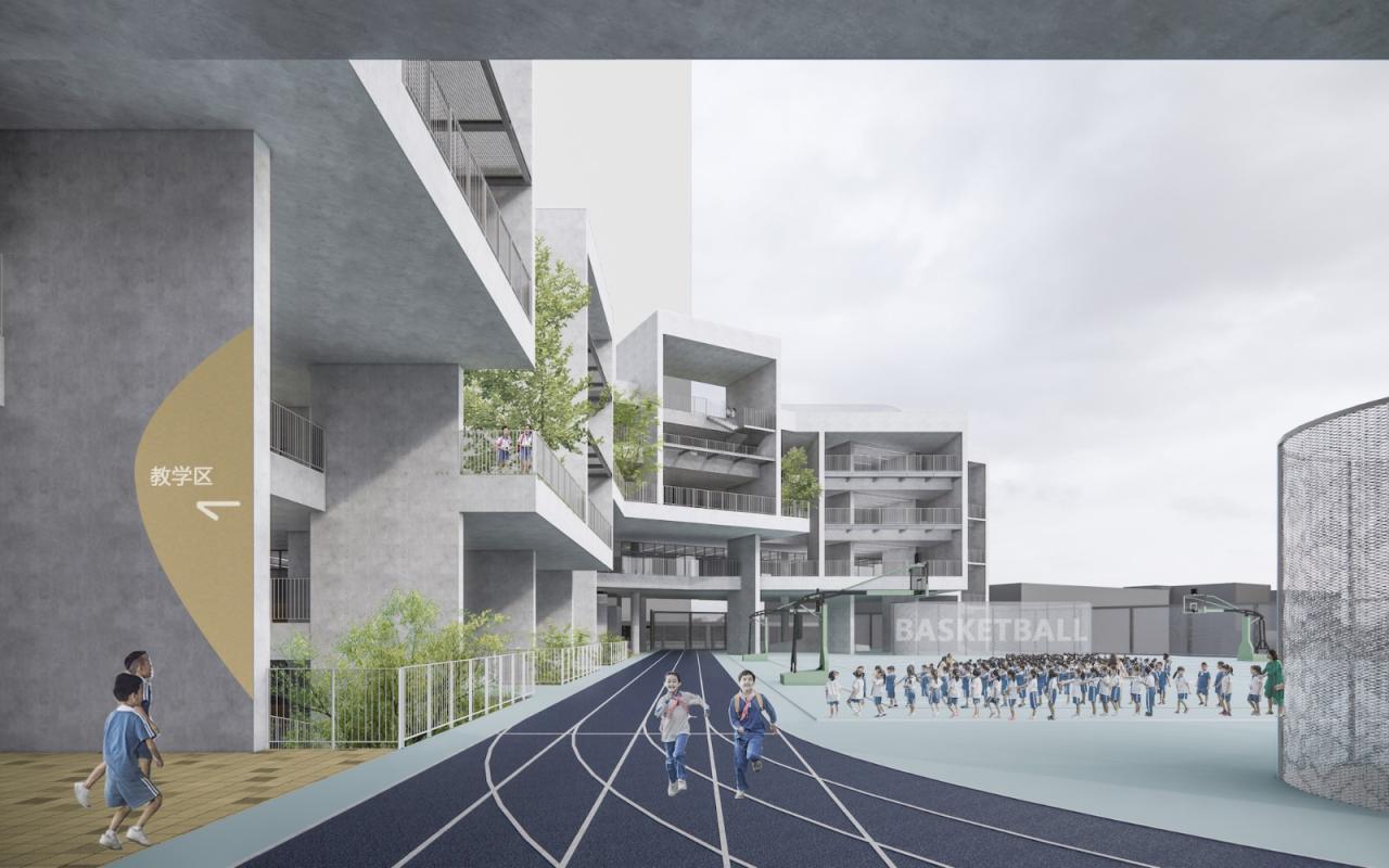 BIM建筑|深圳龙岗下雪村小学 / MAT