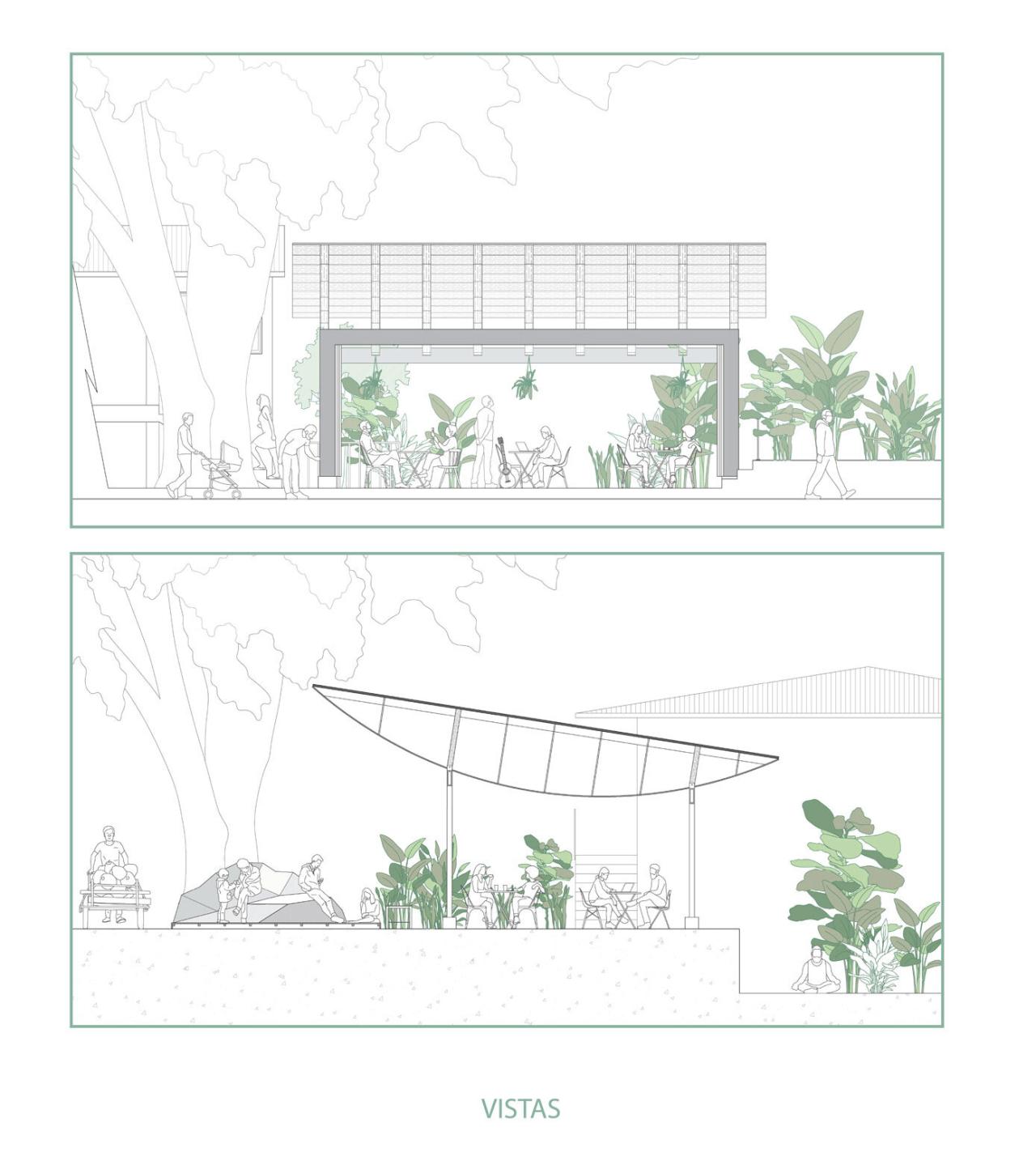BIM建筑|村口榕树下，社区公共空间 Ficus Alto / Natura Futura Arquitectura
