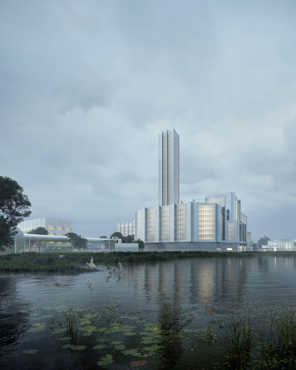 BIM建筑|嘉善伟明环保垃圾焚烧发电厂更新 / UUA建筑设计事务