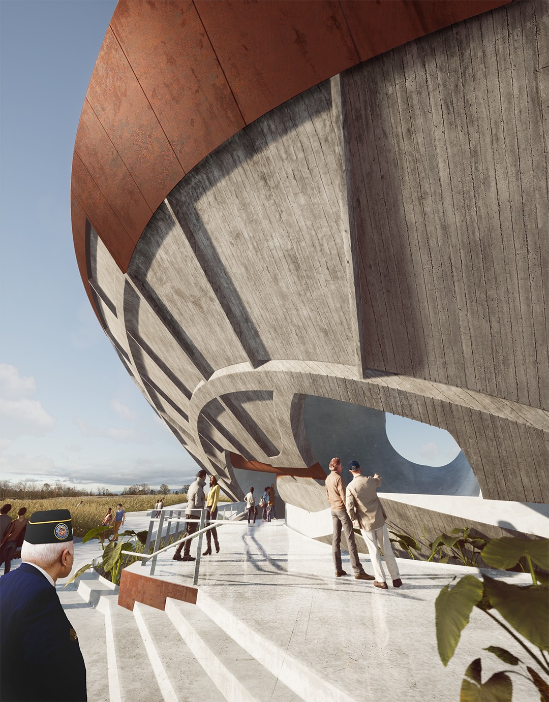 BIM建筑| ‘冷战退伍军人纪念碑’方案 / Oyler Wu