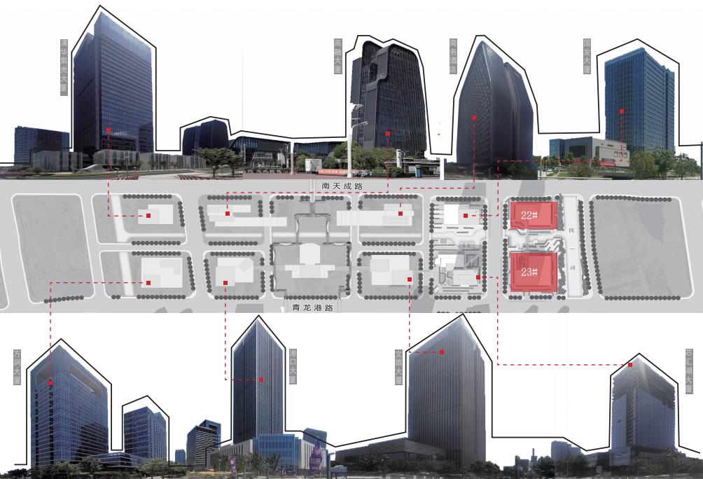 BIM建筑|一桥两相望:苏州高铁新城双子塔 / 简和建筑