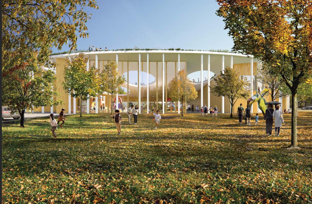 BIM建筑|日本飞驒古川站东区中心设计方案 / 藤本壮介建筑事务所