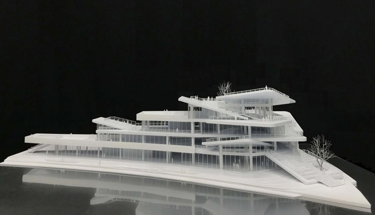 BIM建筑|漫游白色切片，上海之鱼 / 同济原作设计工作室