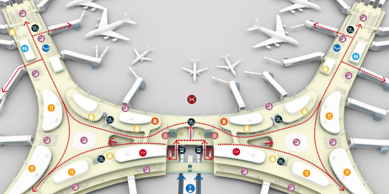 BIM建筑|航空建筑新标杆：深圳宝安国际机场卫星厅 / GDAD、Aedas、兰德隆与布朗