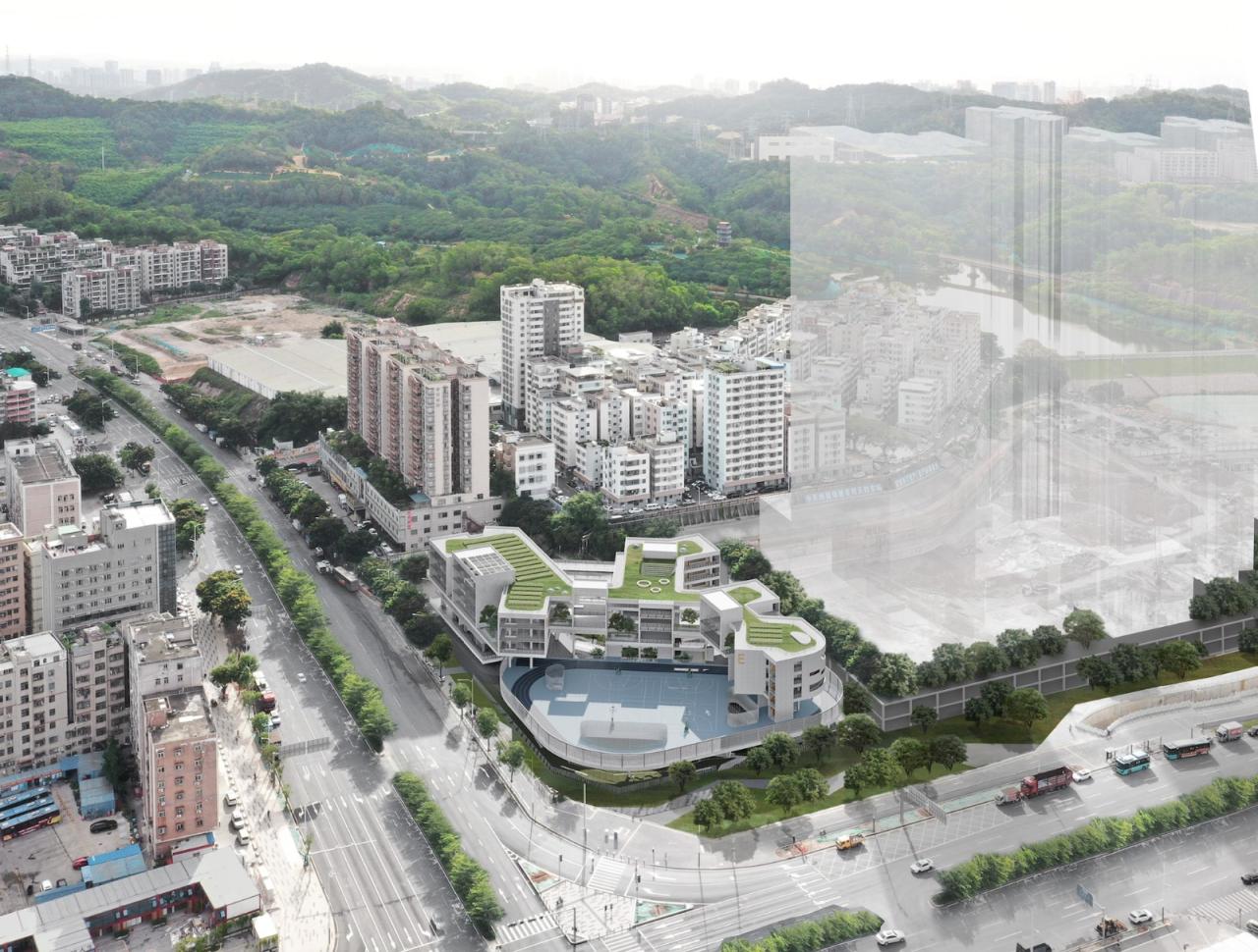 BIM建筑|深圳龙岗下雪村小学 / MAT