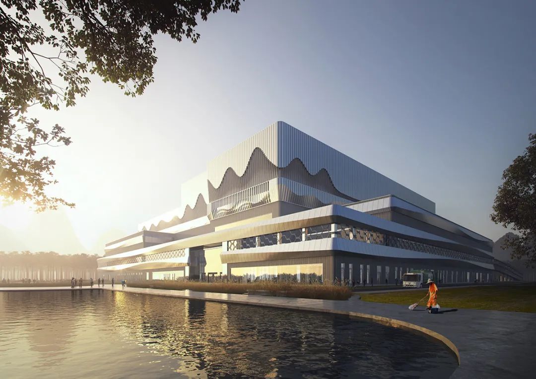 BIM建筑|南宁市双定循环经济产业园生活垃圾焚烧发电厂/ UUA