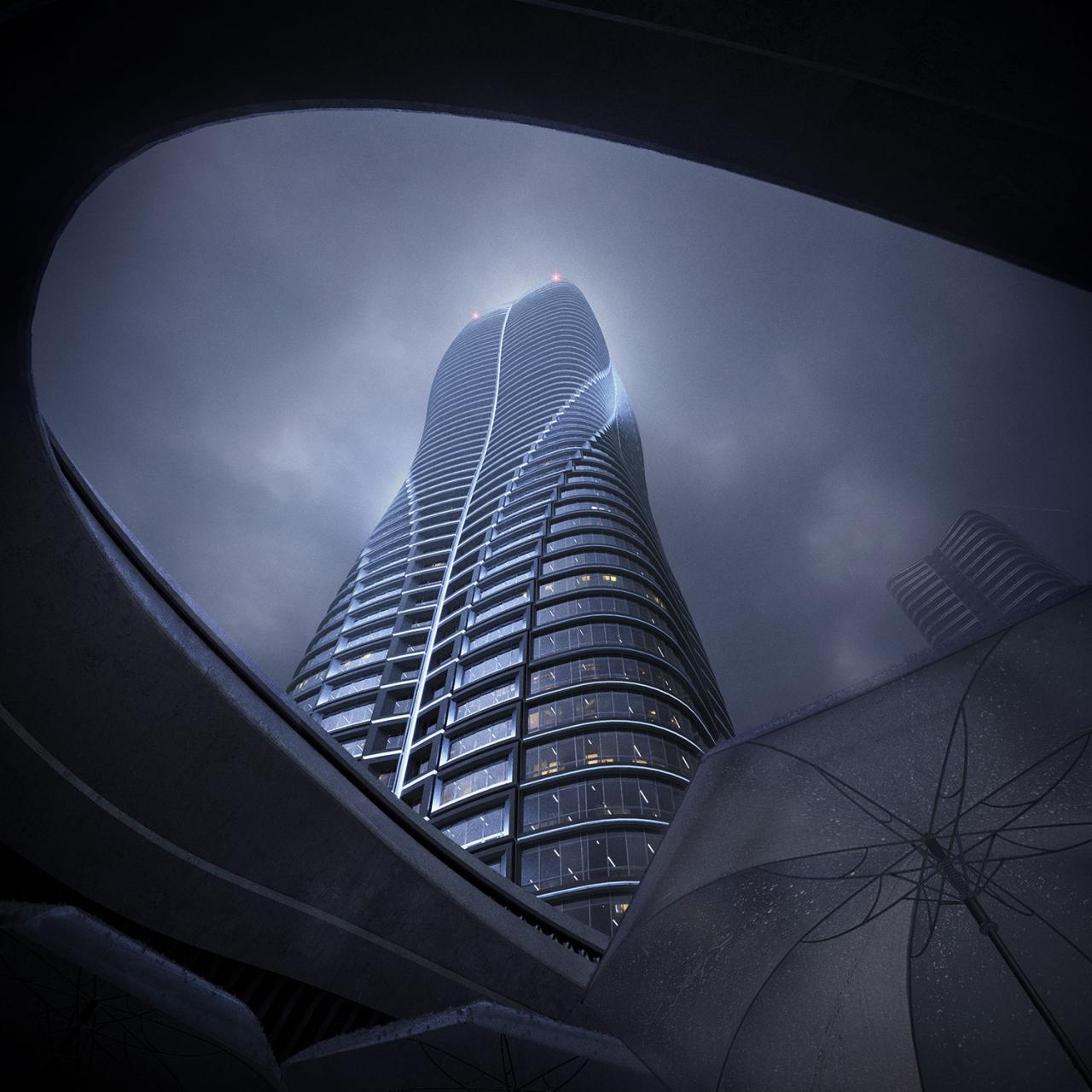 BIM建筑|华南海滨高层设计竞赛方案 / 10 Design