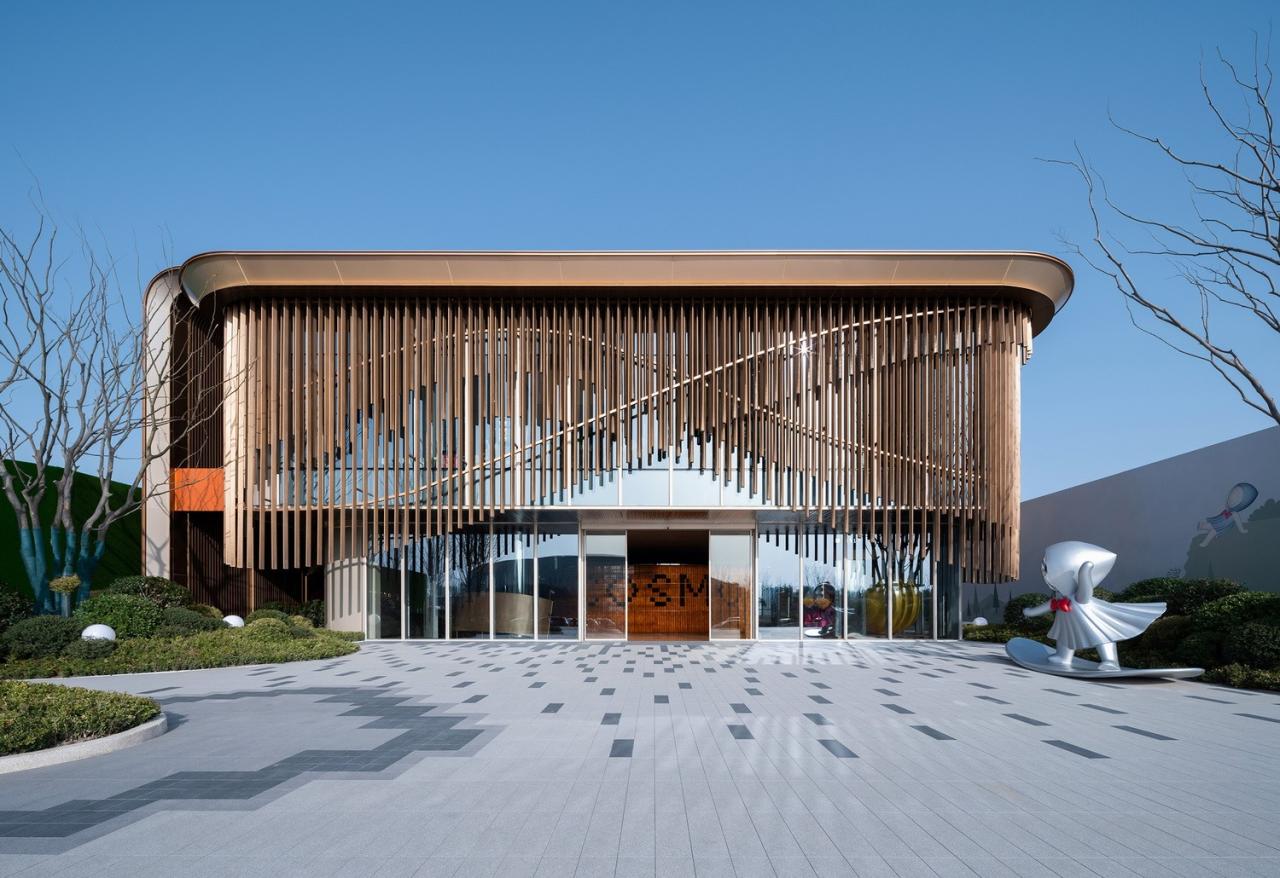 BIM建筑|流动魅力的艺术邂逅 如东金地至尚 ▪ 展示中心 / 成执设计