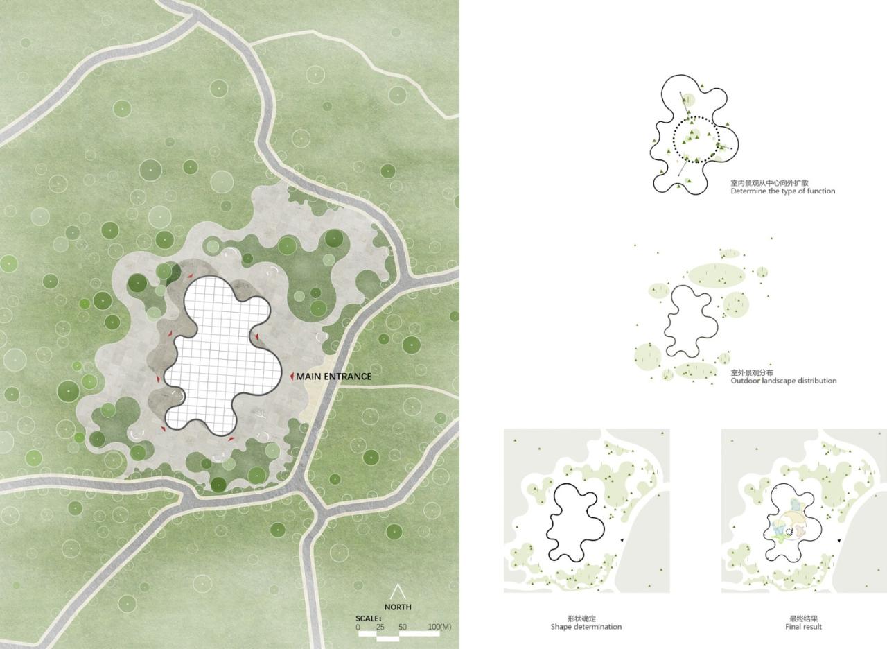 BIM建筑|婺川复园——遵义市务川县文化中心设计方案 / 外行建筑