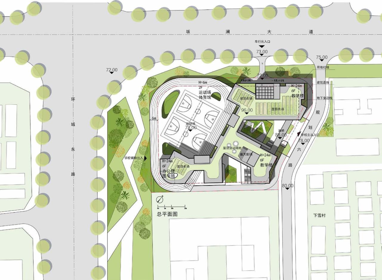 BIM建筑|深圳龙岗下雪村小学 / MAT