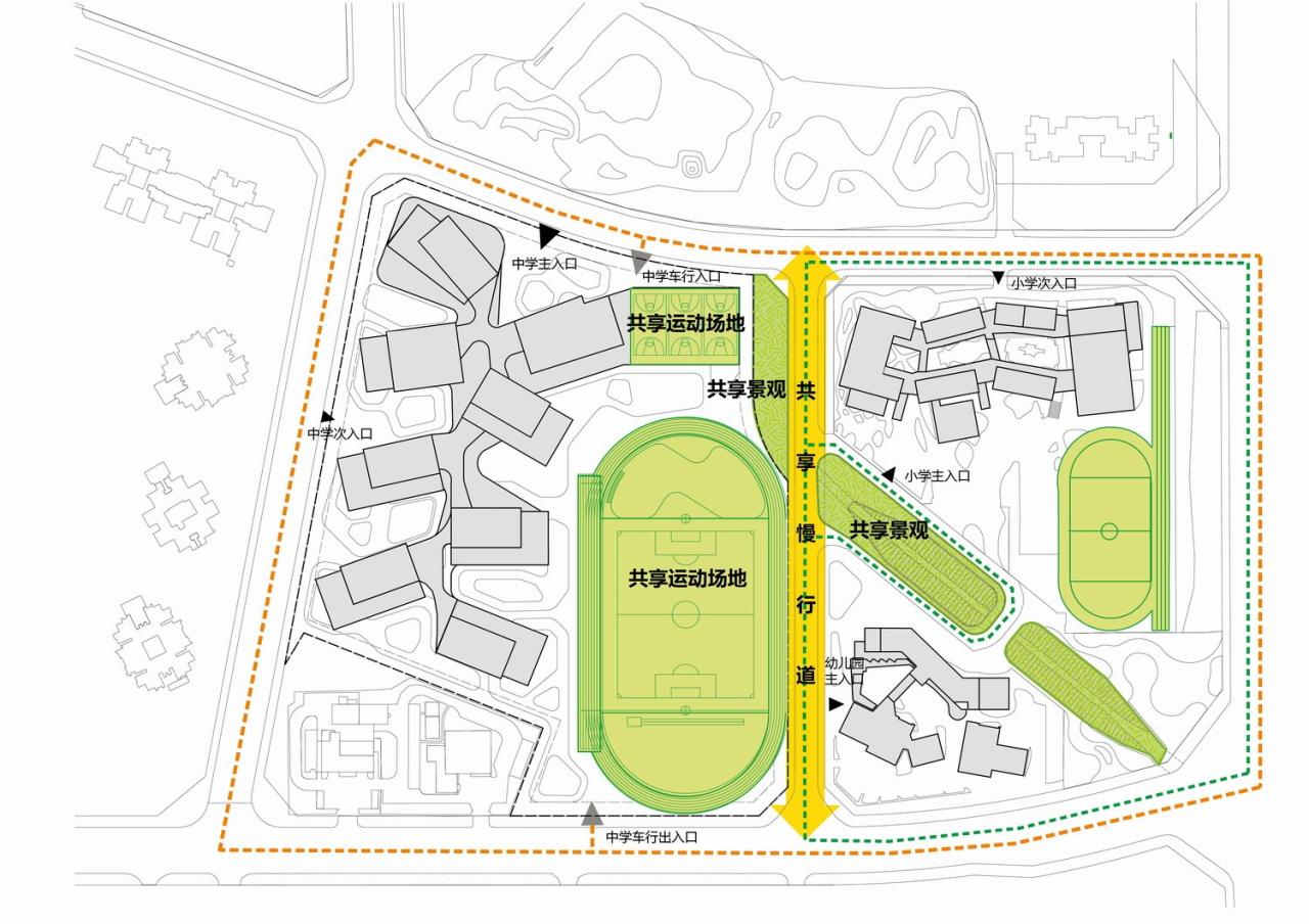 BIM建筑|天府新区海洋路中学 / MAT 超级建筑事务所