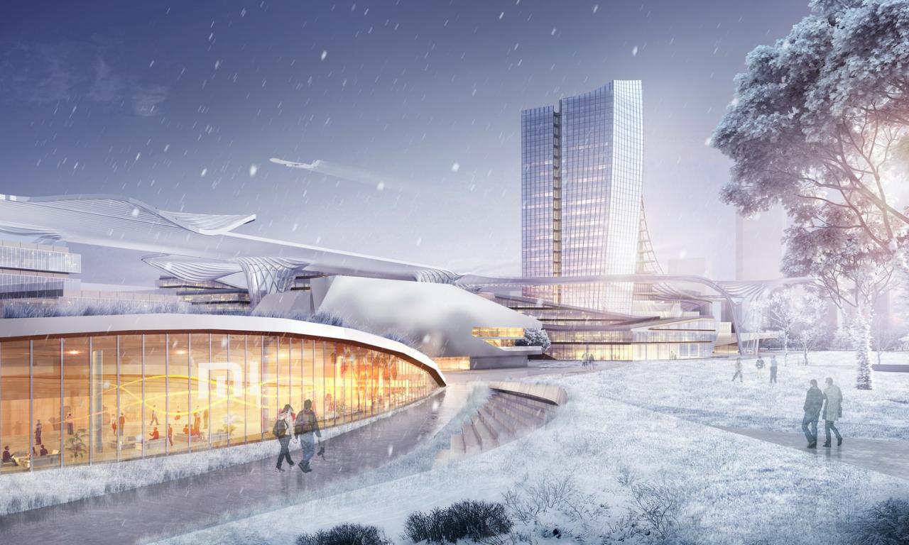 BIM建筑|小米北京新总部概念规划 / FTA