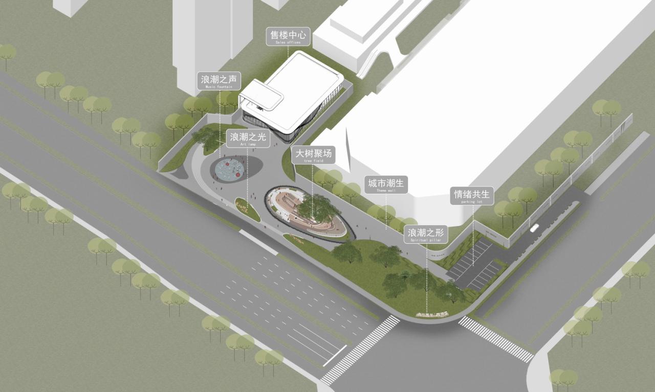 BIM建筑|流动魅力的艺术邂逅 如东金地至尚 ▪ 展示中心 / 成执设计