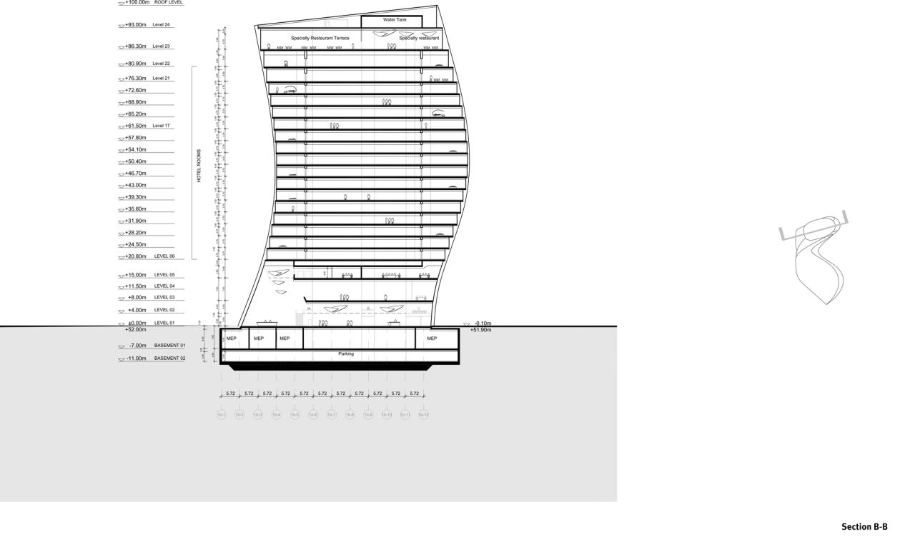 BIM建筑|长沙大王山朗豪酒店 / 蓝天组