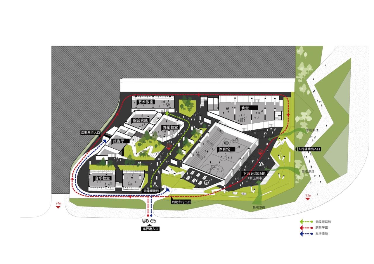 BIM建筑|深圳龙岗下雪村小学 / MAT