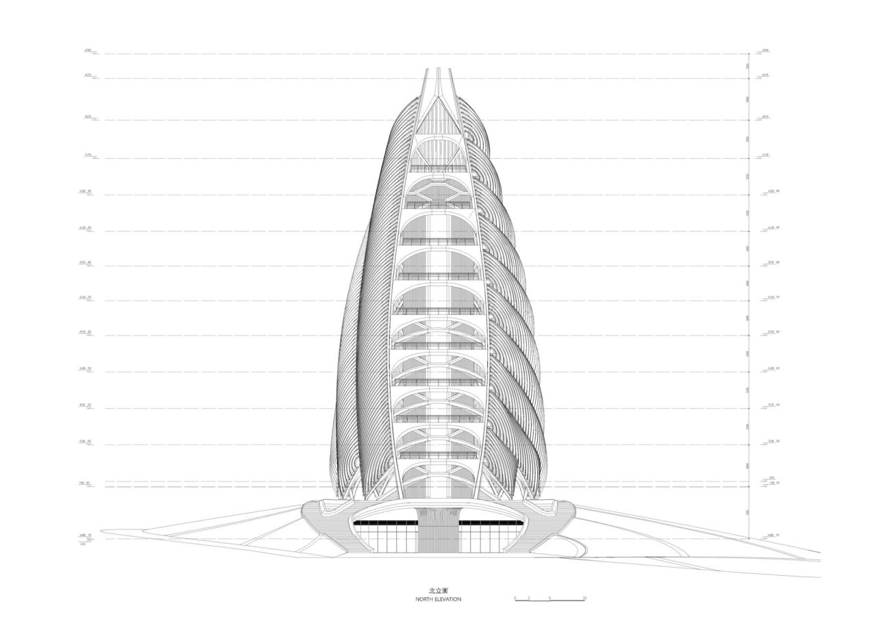 BIM建筑|成都熊猫基地熊猫塔，机械‘竹笋’ / UDG.零号工作室