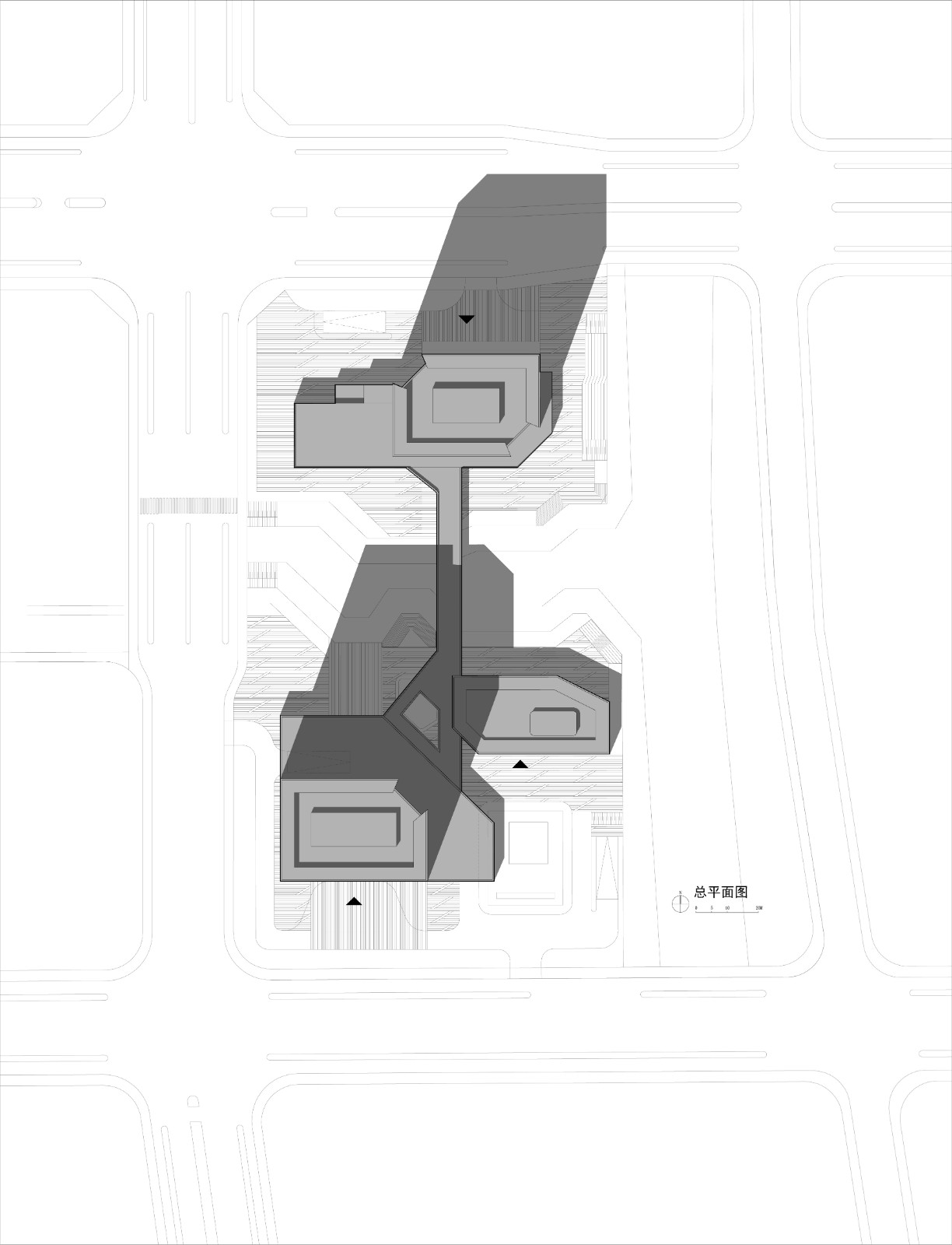 BIM建筑|一桥两相望:苏州高铁新城双子塔 / 简和建筑