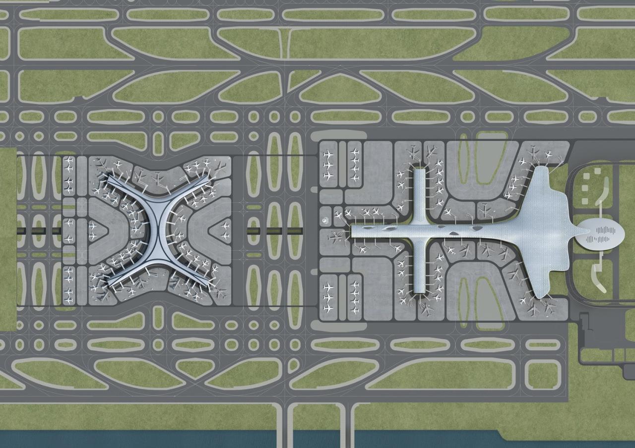 BIM建筑|航空建筑新标杆：深圳宝安国际机场卫星厅 / GDAD、Aedas、兰德隆与布朗
