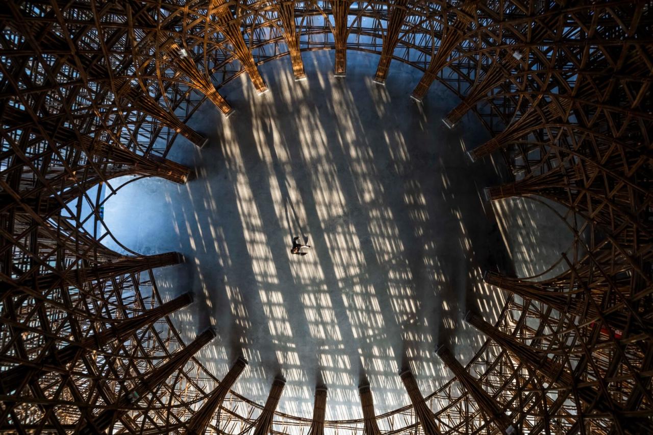 BIM建筑|42000 根竹竿，富国岛大世界欢迎中心 / 武重义建筑事务所