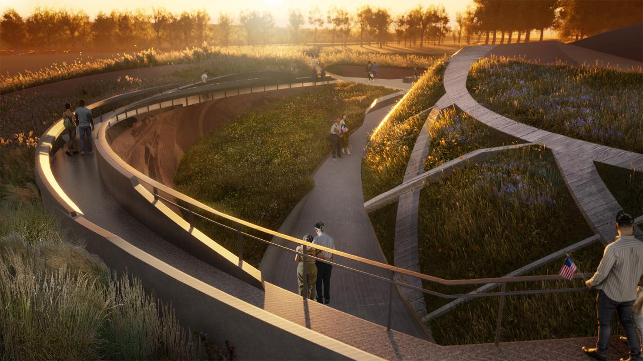 BIM建筑| ‘冷战退伍军人纪念碑’方案 / Oyler Wu