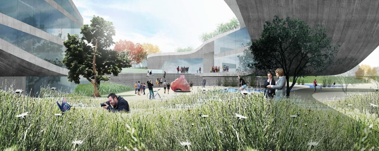 BIM建筑|中央美术学院青岛校区设计方案 / CAA