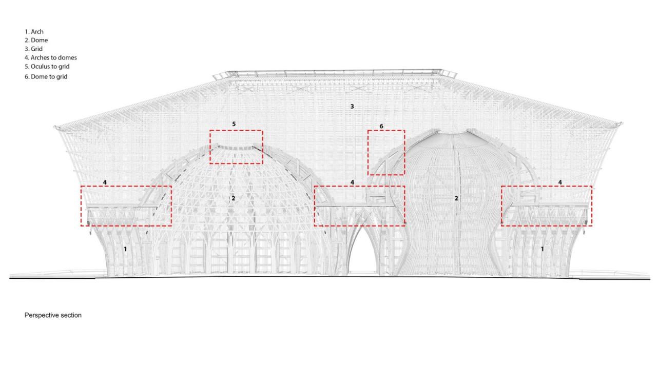 BIM建筑|42000 根竹竿，富国岛大世界欢迎中心 / 武重义建筑事务所