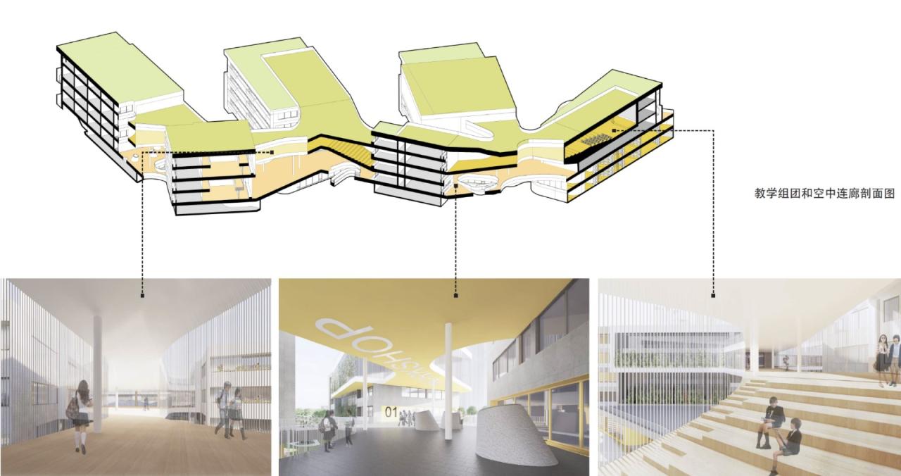 BIM建筑|天府新区海洋路中学 / MAT 超级建筑事务所